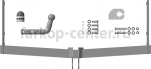 Фаркоп Motodor для SKODA YETI 2009-2014. Артикул 92303-A