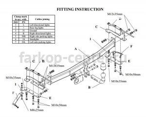 Фаркоп Auto-Hak для TOYOTA COROLLA E120/E130 2001-2007. Артикул 0 48