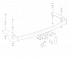 Фаркоп для FAW BESTURN B50. Без выреза в бампере. с 2012 г.в.