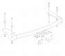 Фаркоп для FAW BESTURN B50. Без выреза в бампере. с 2012 г.в.