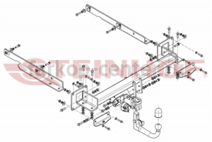 Фаркоп Steinhof для MERCEDES-BENZ GL-CLASS X164 2006-2012. Артикул M-143