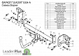 Фаркоп для SUBARU IMPREZA. G3 хэтчбек с 2007 по 2012 г.в.