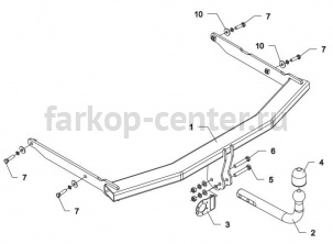 Фаркоп Auto-Hak для MAZDA 3 2003-2009. Артикул M 59