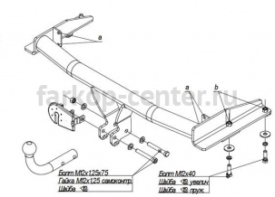 Фаркоп Bosal Russia для NISSAN ALMERA CLASSIC 2006-2012. Артикул 4353-A