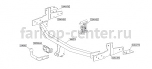 Фаркоп Brink для HYUNDAI H1 STAREX 1997-2008. Артикул 396300