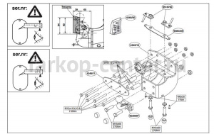 Фаркоп Brink для LEXUS LX 2007-2019г. Артикул 424600