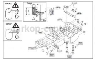 Фаркоп Brink для LEXUS LX 2007-2019г. Артикул 424600