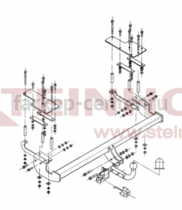 Фаркоп Steinhof для FIAT SEDICI 2006-2014. Артикул F-143