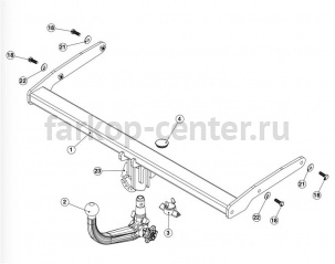 Фаркоп Westfalia для SUZUKI VITARA 2015-2019г. Артикул 341024600001