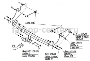 Фаркоп Bosal Russia для GREAT WALL SAFE 2004-2010. Артикул 3302-A