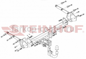 Фаркоп Steinhof для SUBARU OUTBACK 2015-2019г. Артикул S-388