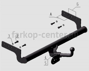 Фаркоп Avtos для HYUNDAI ACCENT 2000-2006. Артикул HY01