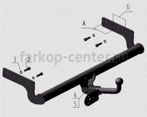 Фаркоп Avtos для HYUNDAI ACCENT 2000-2006. Артикул HY01
