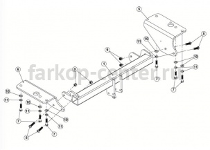 Фаркоп Westfalia для TOYOTA AVENSIS 2009-2019г. Артикул 335343600001