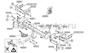 Фаркоп Brink для OPEL ANTARA 2006-2013. Артикул 463800