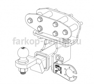 Фаркоп Baltex для TOYOTA LAND CRUISER 200 2007-2019г. Артикул 24.2443.32