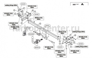 Фаркоп Brink для SUZUKI SWIFT 2010-2019г. Артикул 534300