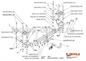Фаркоп Imiola для OPEL VECTRA C 2002-2008. Артикул O-027