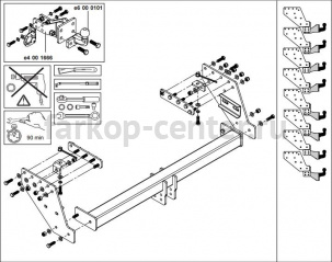 Фаркоп Westfalia для MITSUBISHI L200 2006-2015. Артикул 340089600001