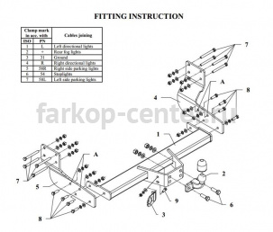 Фаркоп Auto-Hak для MERCEDES-BENZ SPRINTER 2006-2019г. Артикул D 34