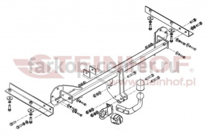Фаркоп Steinhof для HONDA CIVIC 2012-2016. Артикул H-042