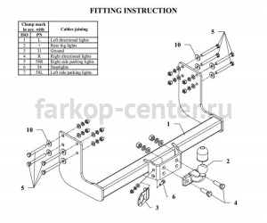 Фаркоп Auto-Hak для MERCEDES-BENZ SPRINTER 2006-2019г. Артикул D 35