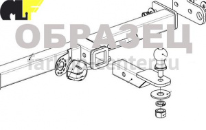 Фаркоп Imiola для HYUNDAI PORTER 2 2004-2019г. Артикул K-044
