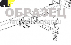 Фаркоп Imiola для HYUNDAI PORTER 2 2004-2019г. Артикул K-044