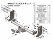 Фаркоп для FORD TRANSIT. Без выреза в бампере. шасси с 2014 г.в.