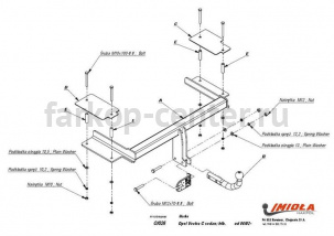 Фаркоп Imiola для OPEL VECTRA C 2002-2008. Артикул O-026