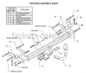 Фаркоп Auto-Hak для MITSUBISHI LANCER 2003-2007. Артикул Z 35