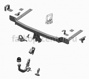 Фаркоп Brink для HONDA CR-V 2012-2017. Артикул 603400