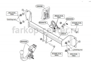 Фаркоп Brink для BMW X3 F25 2010-2017. Артикул 536200