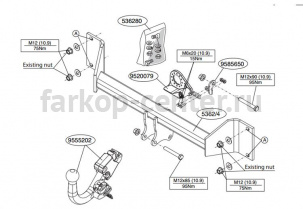 Фаркоп Brink для BMW X3 F25 2010-2017. Артикул 536200