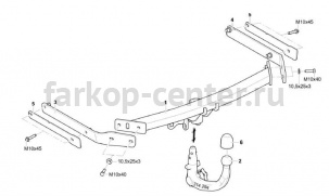 Фаркоп Westfalia для FORD FOCUS 3 2011-2019. Артикул 307463600001