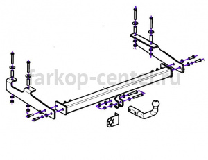 Фаркоп Bosal Russia для GREAT WALL HOVER M2 2010-2014. Артикул 3315-A