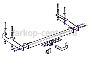 Фаркоп Bosal Russia для GREAT WALL HOVER M2 2010-2014. Артикул 3315-A