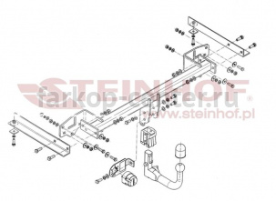 Фаркоп Steinhof для OPEL MOKKA 2012-2019г. Артикул O-166
