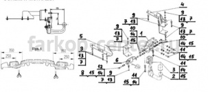 Фаркоп Steinhof для LEXUS GX 2009-2019г. Артикул T-169