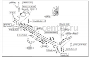 Фаркоп Brink для MAZDA MPV 1999-2006. Артикул 409800