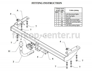 Фаркоп Auto-Hak для VOLVO S80 1998-2006. Артикул L17
