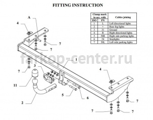 Фаркоп Auto-Hak для VOLVO S80 1998-2006. Артикул L17