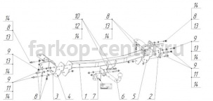 Фаркоп Bosal Russia для LEXUS NX 2014-2019г. Артикул 3098-A