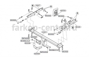 Фаркоп Brink для MERCEDES-BENZ B-CLASS W245 2005-2011. Артикул 443000
