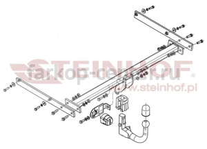 Фаркоп Steinhof для FORD FOCUS 3 2011-2019. Артикул F-250