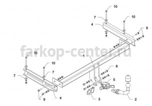 Фаркоп Auto-Hak для AUDI A6 2004-2011. Артикул A 21A