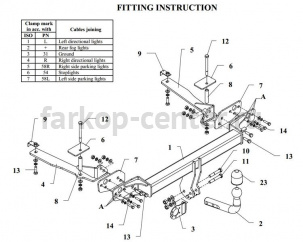 Фаркоп Auto-Hak для HONDA ACCORD 2003-2008. Артикул Y 30