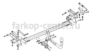 Фаркоп Steinhof для NISSAN QASHQAI J11 2014-2019г. Артикул N-096