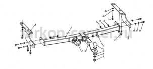 Фаркоп ДЗК для LEXUS RX 2003-2009. Артикул RA1010