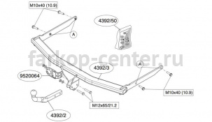 Фаркоп Brink для MAZDA 3 2003-2009. Артикул 439200